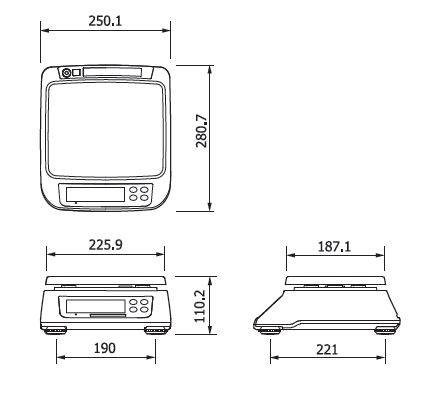Весы CAS SWN-15 (SD) USB 