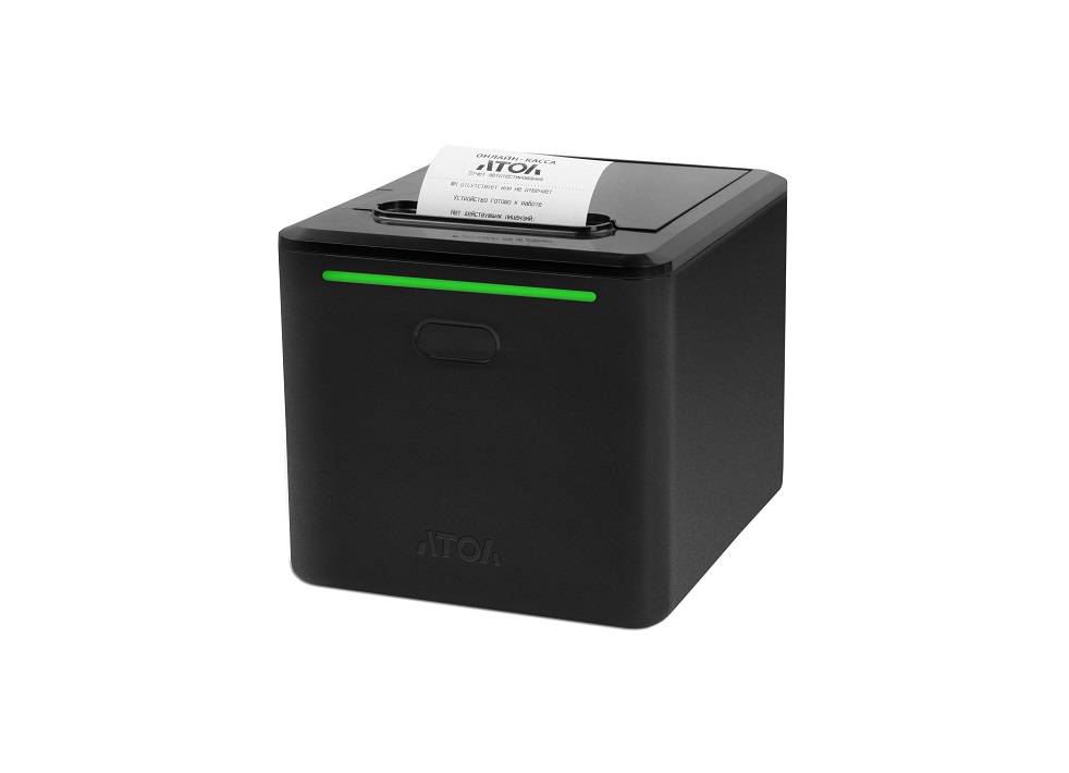 АТОЛ 55 v2 Ф Черный. с ФН 1.2 15 мес. USB. RS-232. Ethernet. 5.0 