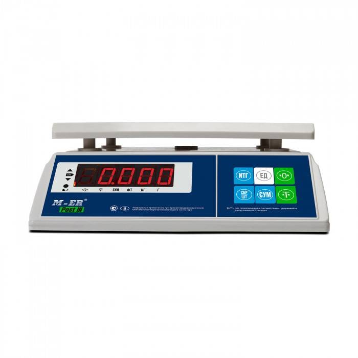 Порционные весы M-ER 326 AFU-6.1 "POST III" LED 