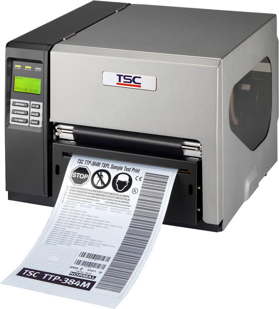 Принтер этикеток (300dpi) TSC TTP-384MT LCD, Internal Ethernet, RS-232, Centronics, USB 2.0, USB host, SD card 