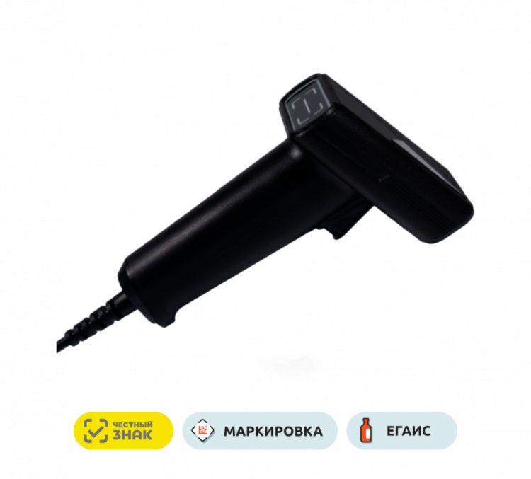 Сканер штрих-кодов ЭвоСкан 012D USB, проводной артикул KV-S2-72                  