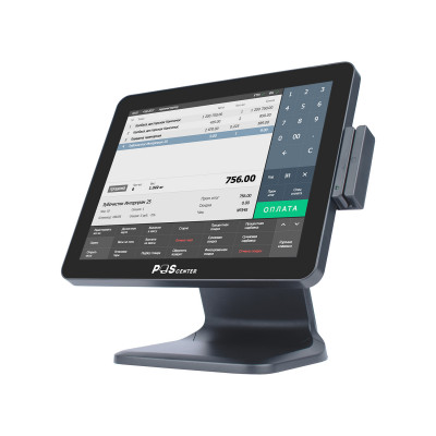 Сенсорный моноблок POScenter POS101ES Pro (15", PCAP, N95, RAM 8Gb, SSD M2 256Gb, без MSR) без ОС