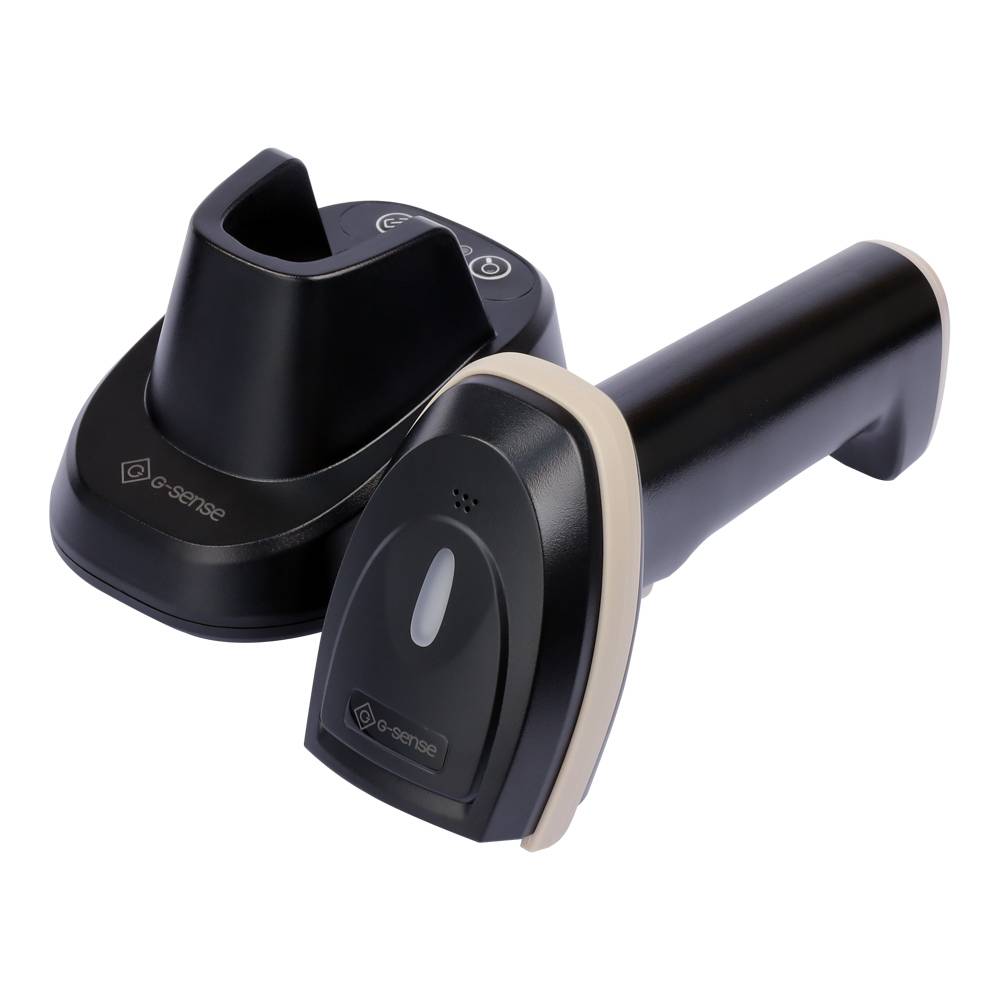 Беспроводной сканер штрих-кода G-SENSE IS1408BT HD 2D Bluetooth, USB, черный, cradle 