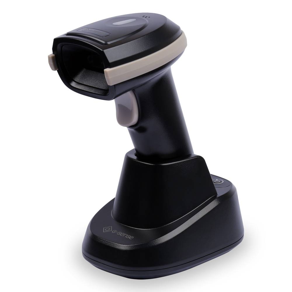 Беспроводной сканер штрих-кода G-SENSE IS1408BT HD 2D Bluetooth, USB, черный, cradle 