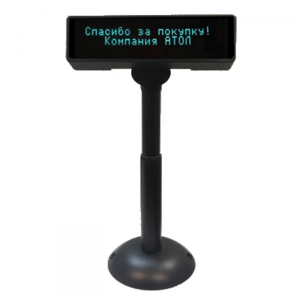 Дисплей покупателя АТОЛ PD-2800 MINI, USB, черный, зеленый светофильтр артикул 49008