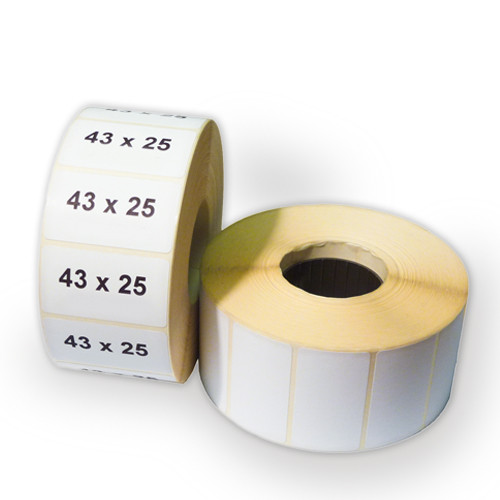 Этикетка 43x25 (1000 шт.) полуглянец (термотрансферная) артикул 0021-6832
