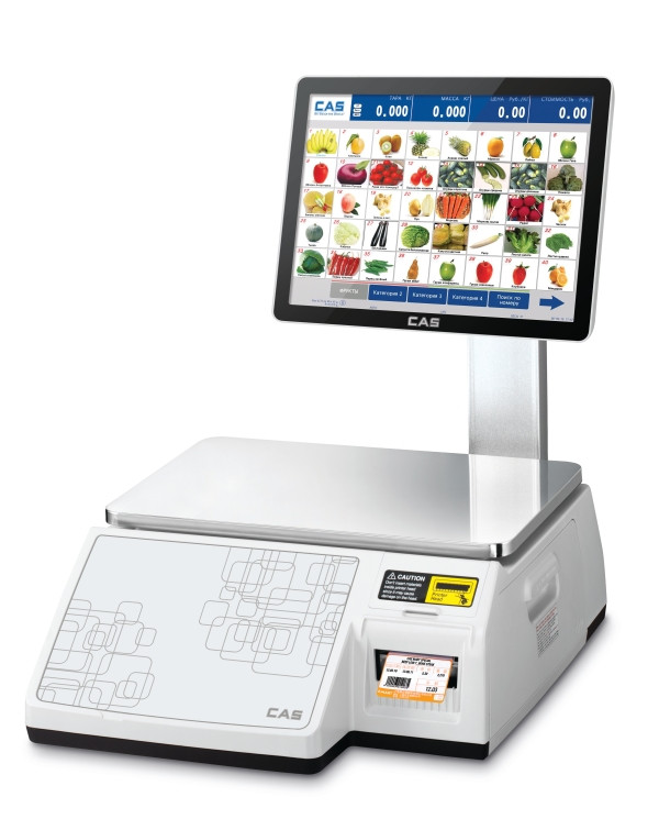 Весы с печатью этикеток CAS CL-7000-15S самообслуживания артикул 310L73153GCI0501 CL-7000-15S с сенсорным 15