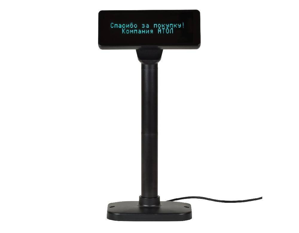 Дисплей покупателя АТОЛ PD-2800 USB, черный, зеленый светофильтр 